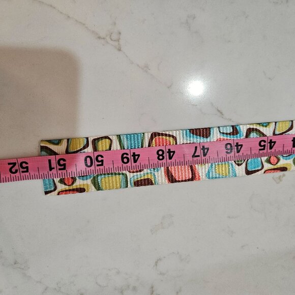 Croakies Belt Retro Y2K Geometric Print, Plastic Buckle Eco Friendly Green - Picture 5 of 5